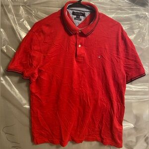Tommy Hilfiger Vibrant Red Polo Shirt